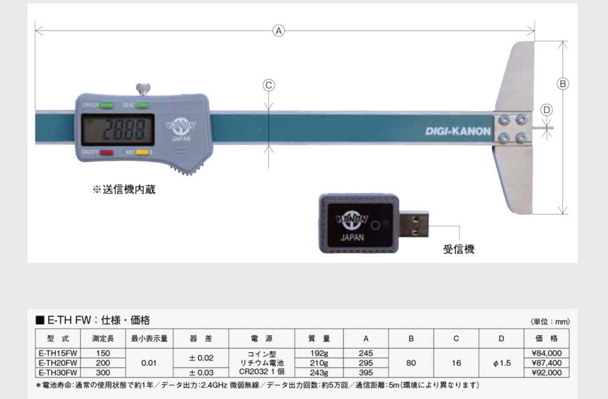 Ichiban Precision Sdn Bhd Kanon Kanon Wireless Digital caliper
